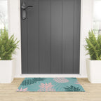Summer, Pineapple Art, Pink, Turquoise, Teal Welcome Mat Gallery Image 3