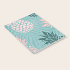 Summer, Pineapple Art, Pink, Turquoise, Teal Notebook Gallery Image 2