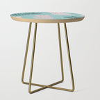 Summer, Pineapple Art, Pink, Turquoise, Teal Side Table Gallery Image 1
