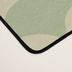 Soft green geometric scallop pattern Desk Mat Gallery Image 4