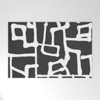 abstract-black and white Welcome Mat Gallery Image 1