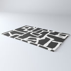 abstract-black and white Rug Gallery Image 3