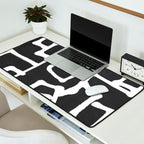 abstract-black and white Desk Mat Gallery Image 2