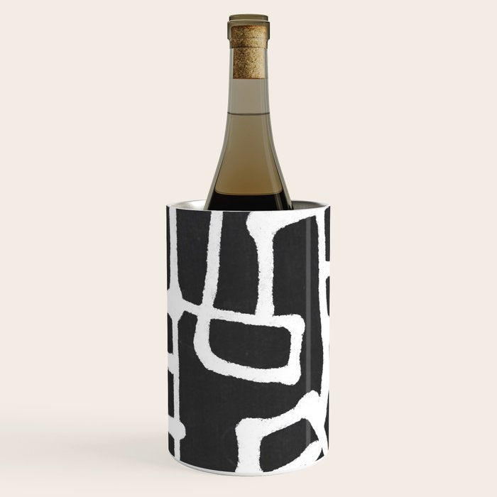 abstract-black and white Wine Chiller Gallery Image 1