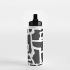abstract-black and white Water Bottle Gallery Image 2