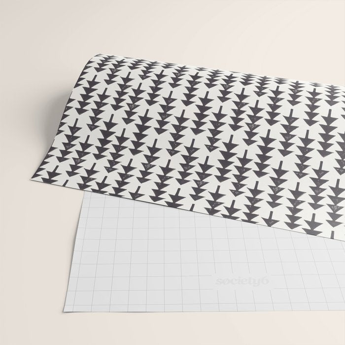 Linocut Forest Wrapping Paper Gallery Image 2