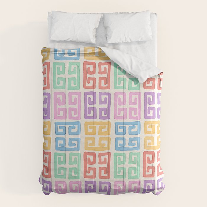 Colorful Greek Style Pattern Comforter Gallery Image 6