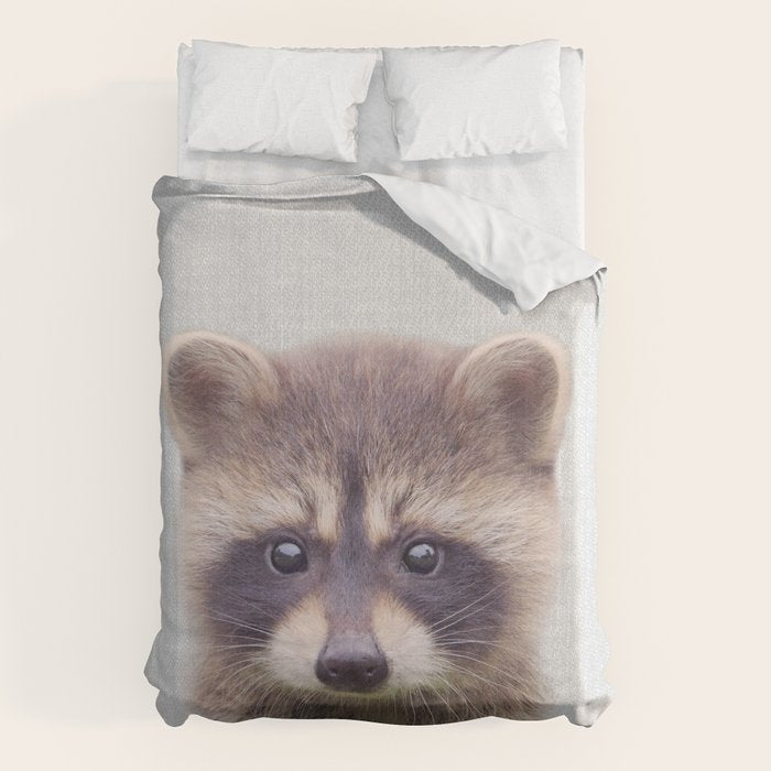 Raccoon - Colorful Duvet Cover Gallery Image 6