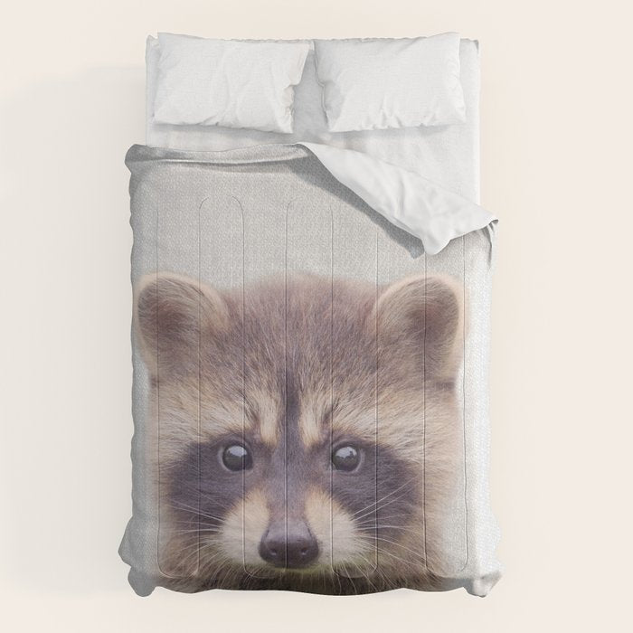 Raccoon - Colorful Comforter Gallery Image 1