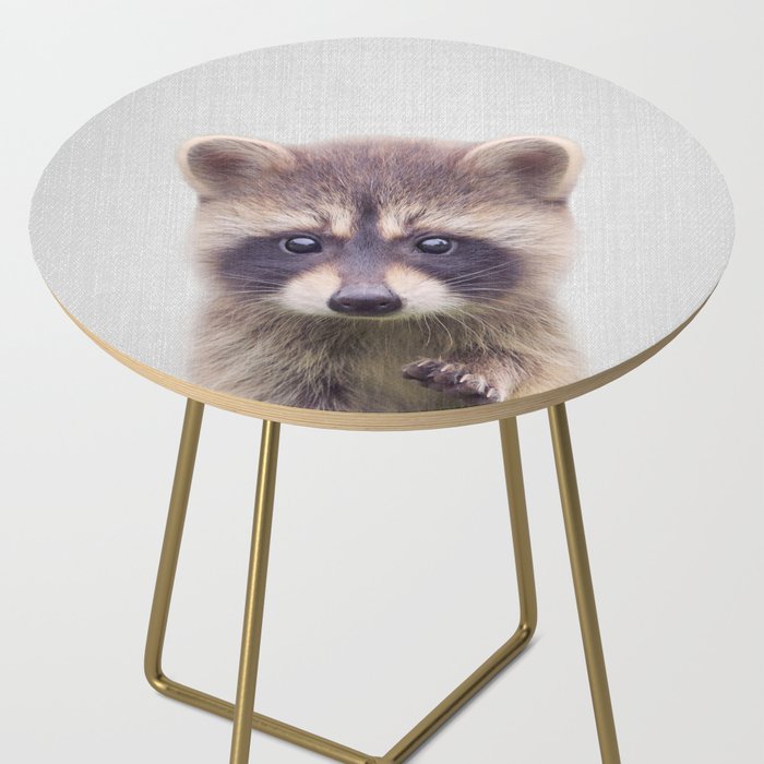 Raccoon - Colorful Side Table Gallery Image 2
