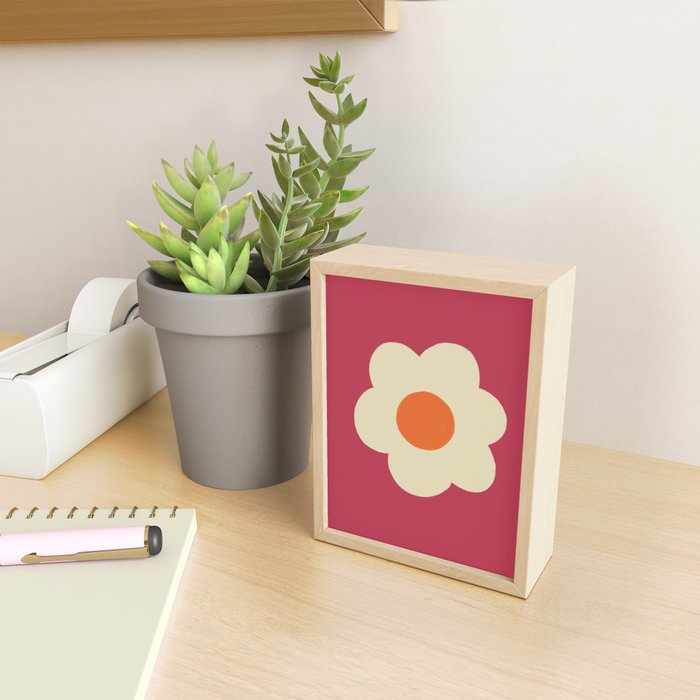 Magenta flower Mini Art Print Gallery Image 2