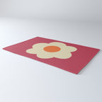 Magenta flower Rug Gallery Image 3