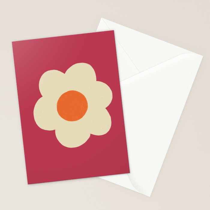 Magenta flower Stationery Card Gallery Image 2