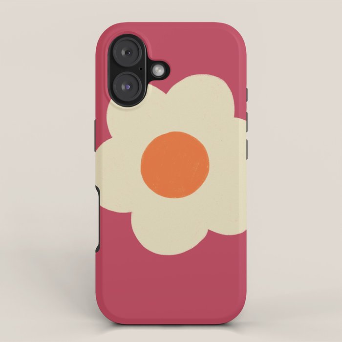 Magenta flower iPhone Case Gallery Image 1