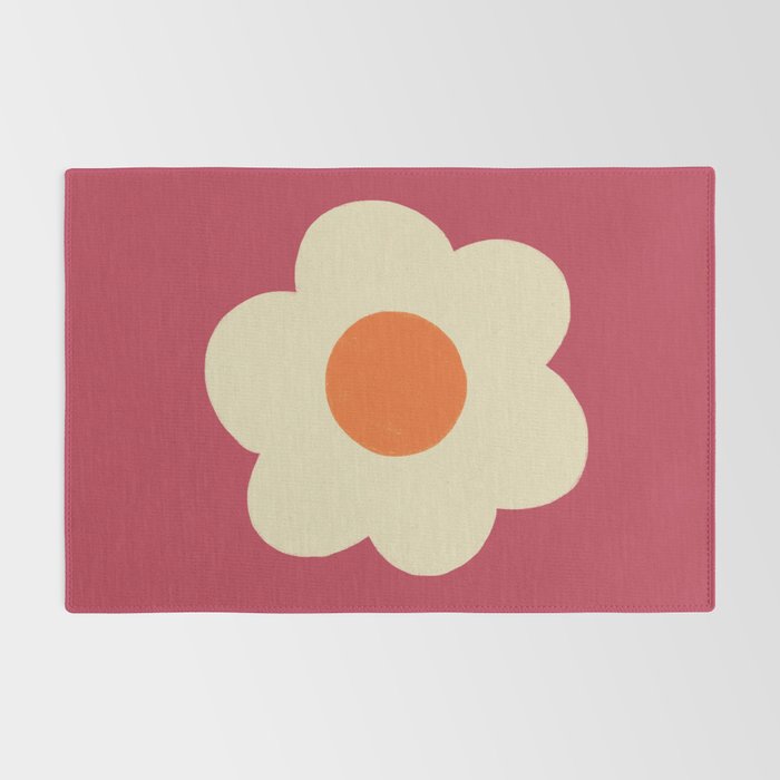 Magenta flower Rug Gallery Image 2