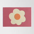Magenta flower Rug Gallery Image 2