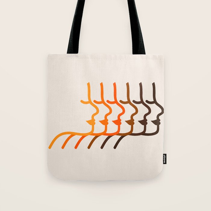Golden Silhouettes Tote Bag Gallery Image 1