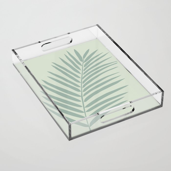Palm Leaf Sage Acrylic Tray Gallery Image 1