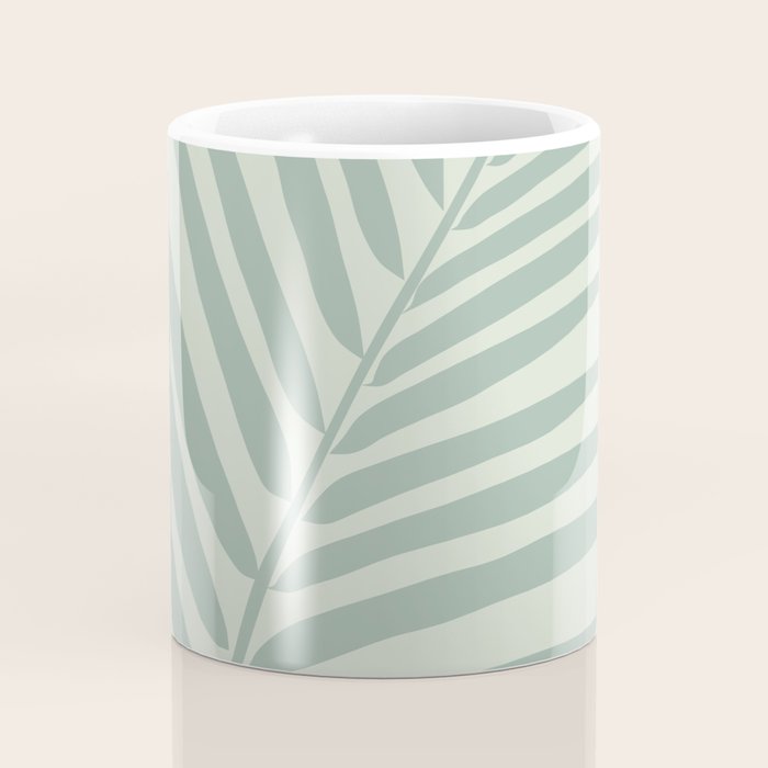 Palm Leaf Sage Coffee Mug Gallery Image 4