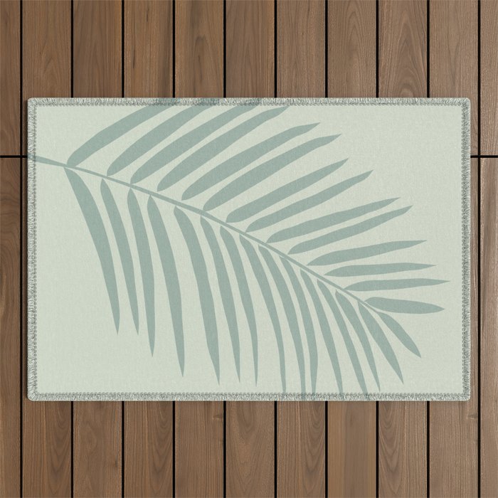 Palm Leaf Sage Outdoor Rug Gallery Image 1