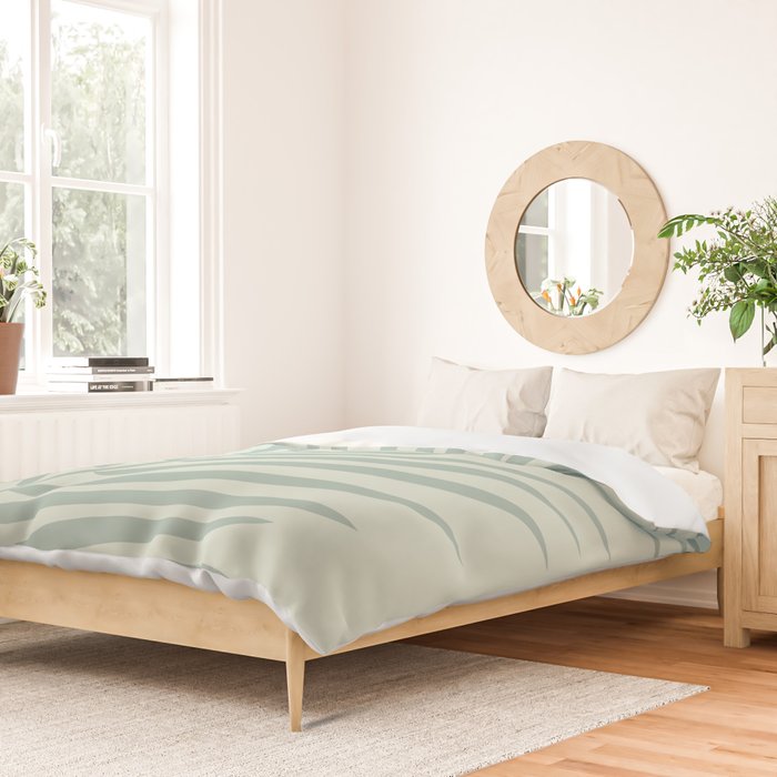 Palm Leaf Sage Duvet Cover Gallery Image 2