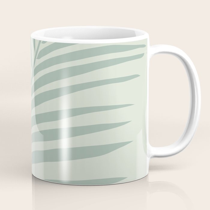 Palm Leaf Sage Coffee Mug Gallery Image 1