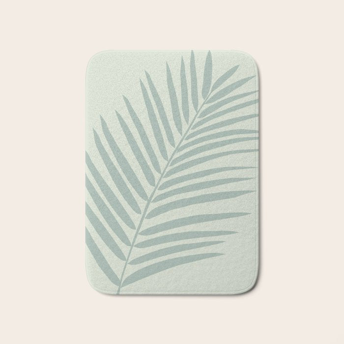 Palm Leaf Sage Bath Mat Gallery Image 1