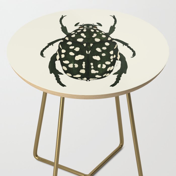 green beetle insect Side Table Gallery Image 2