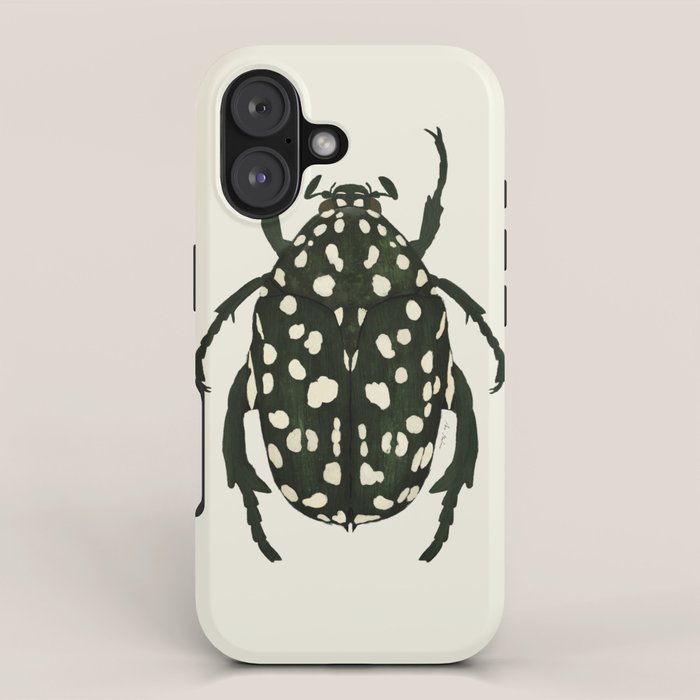 green beetle insect iPhone Case Gallery Image 1