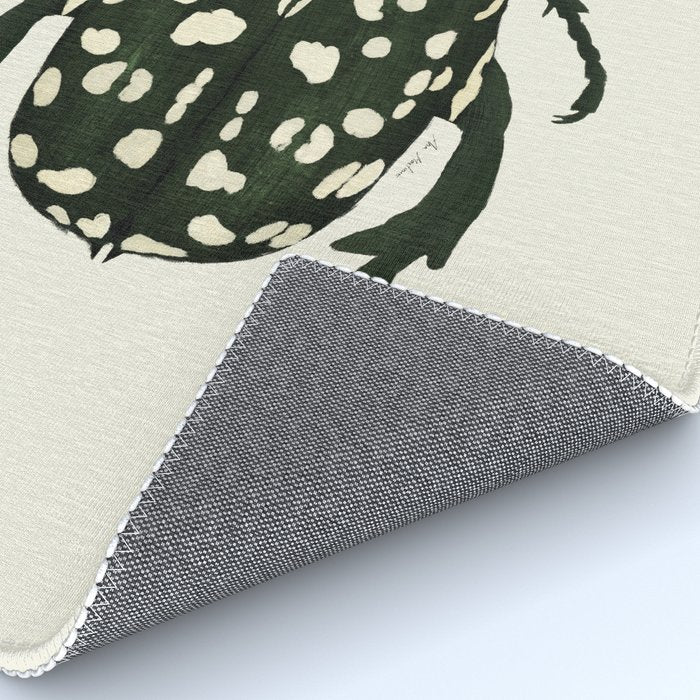 green beetle insect Rug Gallery Image 4