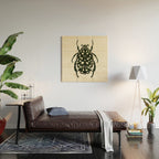 green beetle insect Wood Wall Art Gallery Image 2