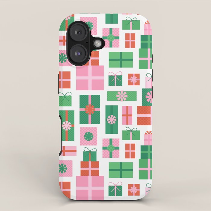 Oh What Fun - Red and Green iPhone Case Gallery Image 1
