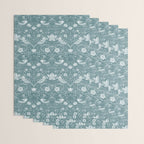 William Morris Strawberry Thief Soft Teal Wrapping Paper Gallery Image 3
