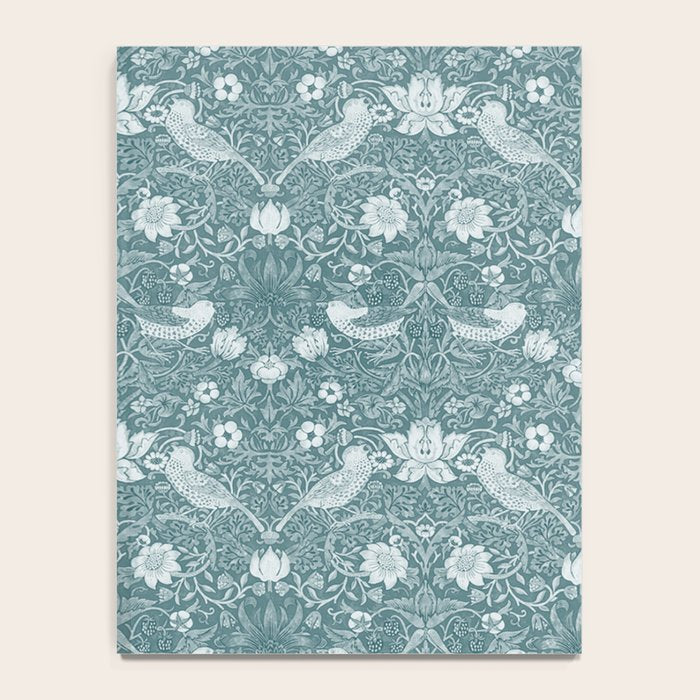 William Morris Strawberry Thief Soft Teal Notebook Gallery Image 4