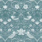William Morris Strawberry Thief Soft Teal Coffee Mug Gallery Image 2