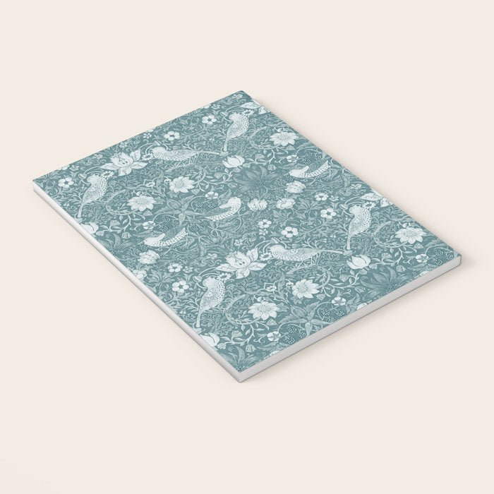 William Morris Strawberry Thief Soft Teal Notebook Gallery Image 3