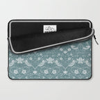 William Morris Strawberry Thief Soft Teal Laptop Sleeve Gallery Image 2