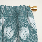 William Morris Strawberry Thief Soft Teal Window Curtain Gallery Image 2