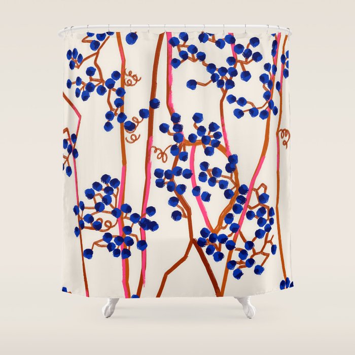 Berry Summer Shower Curtain Gallery Image 1