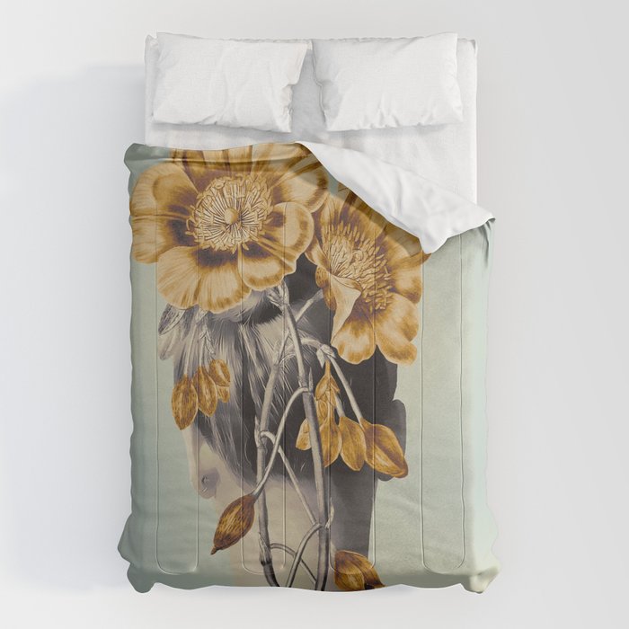 WOMAN WITH FLOWERS 2 Comforter Gallery Image 6