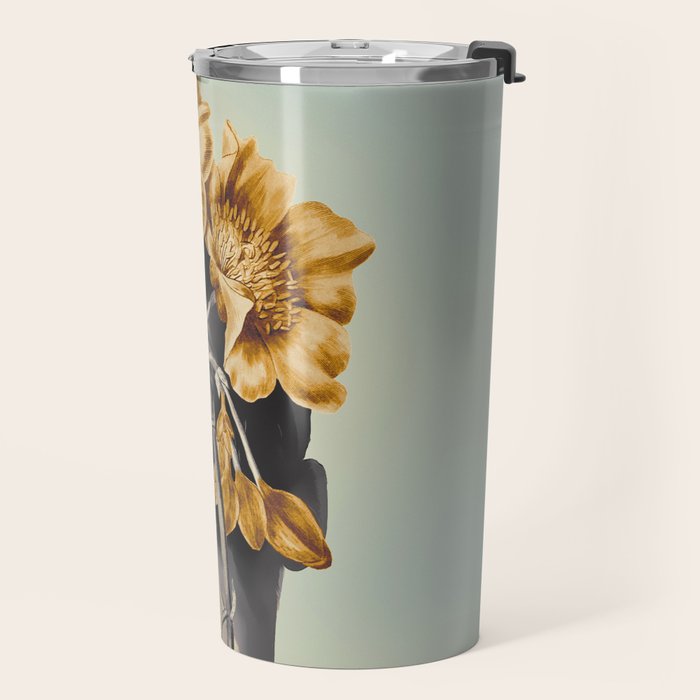 WOMAN WITH FLOWERS 2 Travel Mug Gallery Image 2