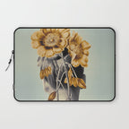 WOMAN WITH FLOWERS 2 Laptop Sleeve Gallery Image 1