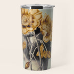 WOMAN WITH FLOWERS 2 Travel Mug Gallery Image 1