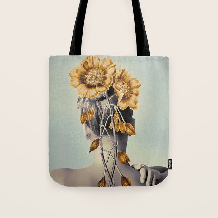 WOMAN WITH FLOWERS 2 Tote Bag Gallery Image 1