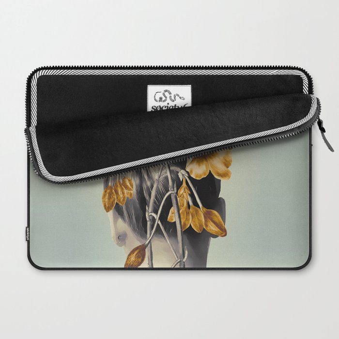 WOMAN WITH FLOWERS 2 Laptop Sleeve Gallery Image 2