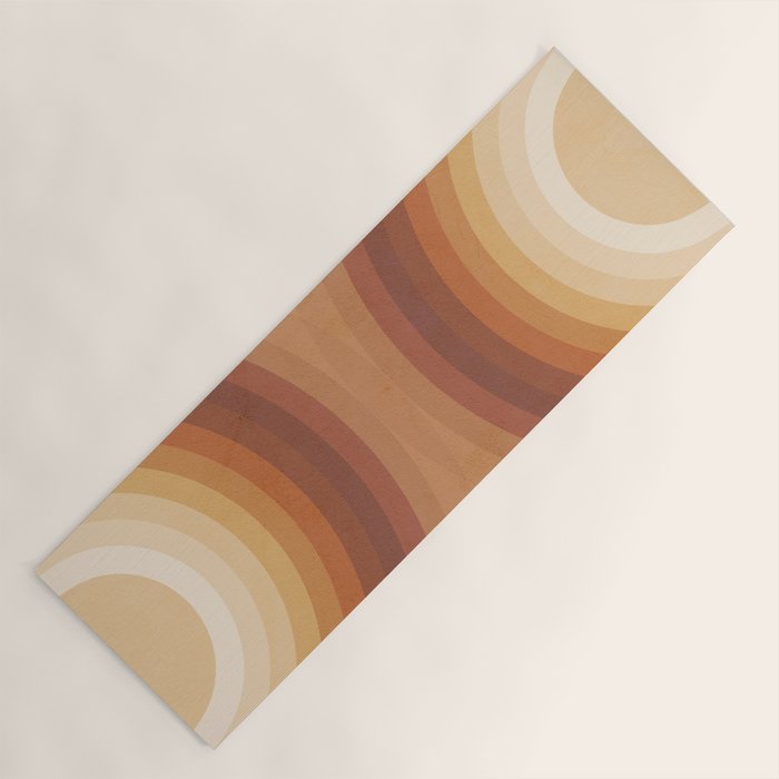 Double the Rainbow - Terracotta Yoga Mat Gallery Image 1