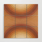 Double the Rainbow - Terracotta Wood Wall Art Gallery Image 1