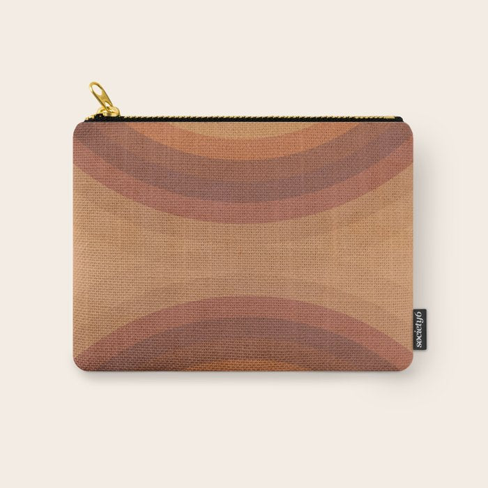 Double the Rainbow - Terracotta Carry All Pouch Gallery Image 1