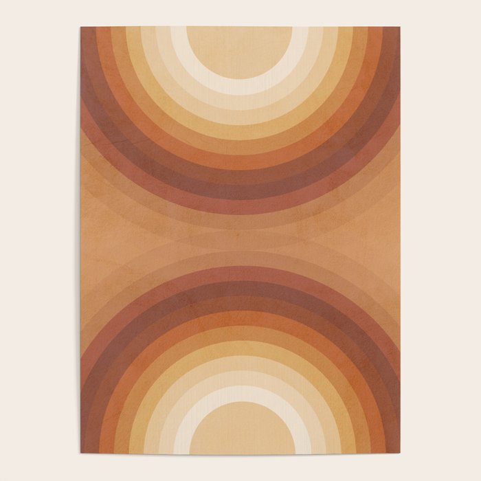 Double the Rainbow - Terracotta Poster Gallery Image 4