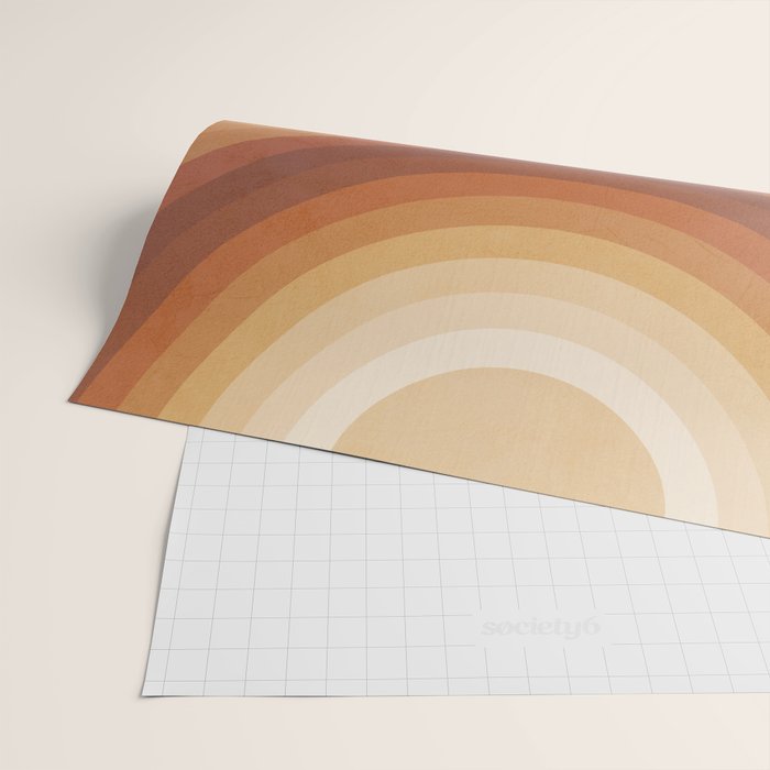 Double the Rainbow - Terracotta Wrapping Paper Gallery Image 2